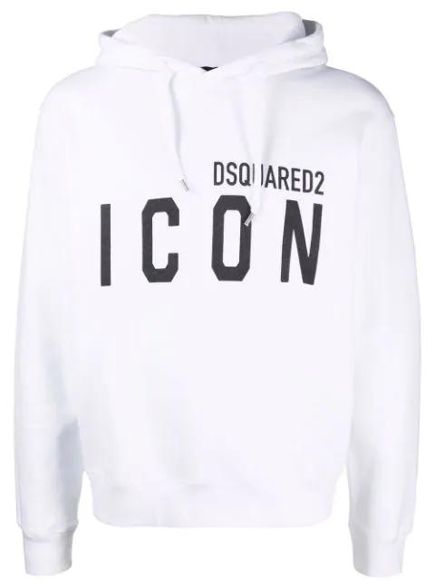 logo-print hoodie by DSQUARED2