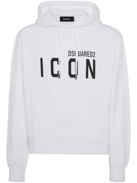 logo-print hoodie by DSQUARED2