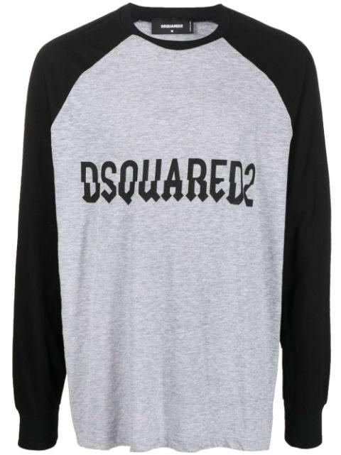 logo-print long-sleeve T-shirt by DSQUARED2