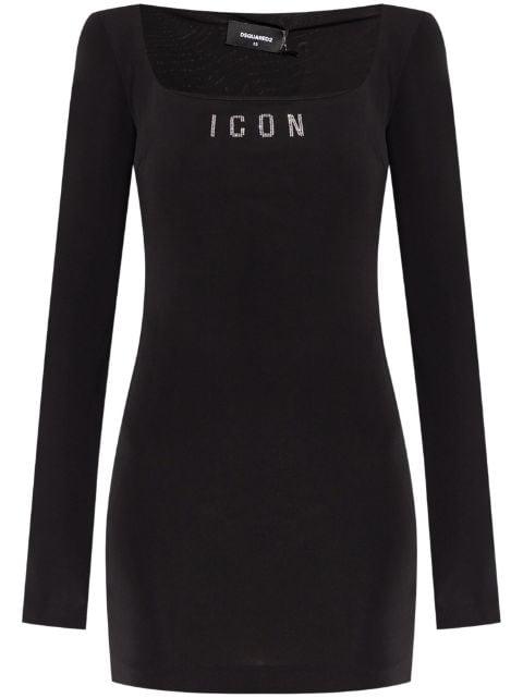 logo-print mini dress by DSQUARED2