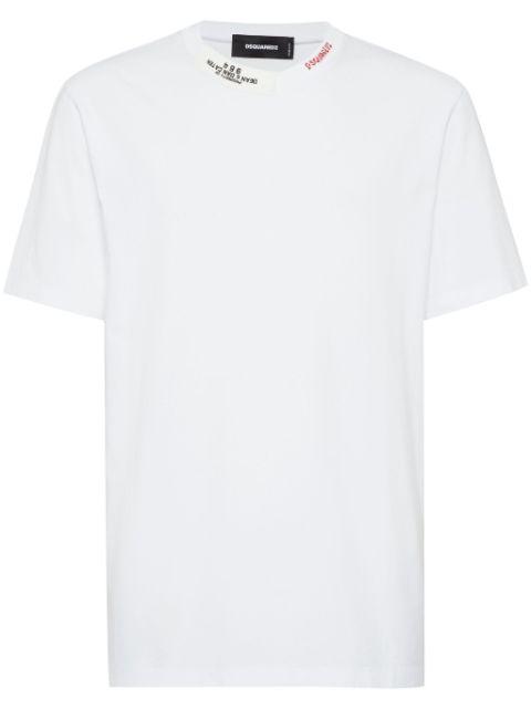 logo-print neckline T-shirt by DSQUARED2