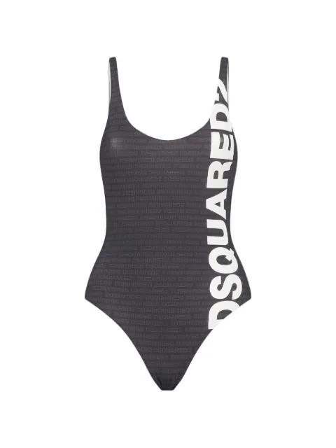 logo-print one-piece swimsuit by DSQUARED2