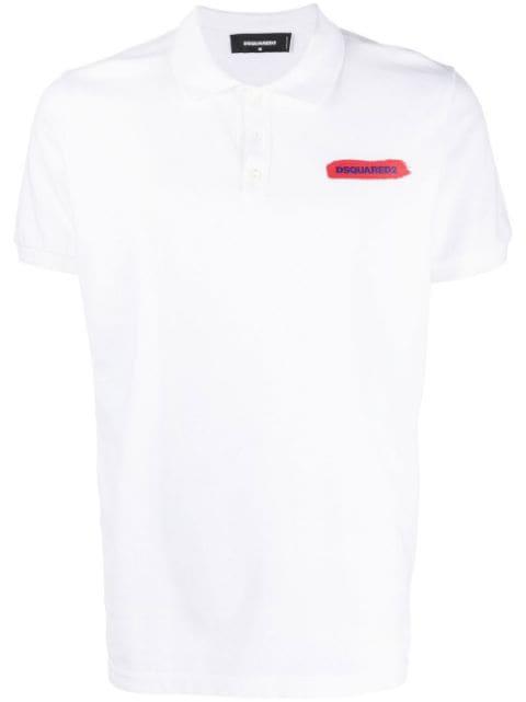 logo-print polo shirt by DSQUARED2