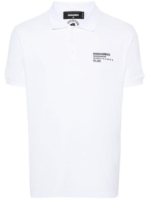 logo-print polo shirt by DSQUARED2