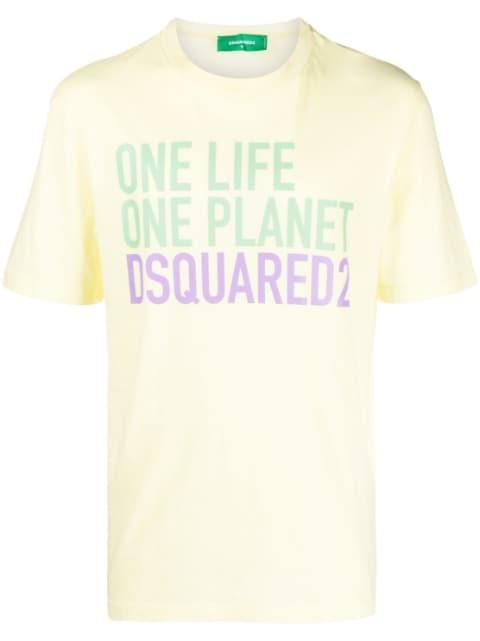 logo-print round-neck T-shirt by DSQUARED2