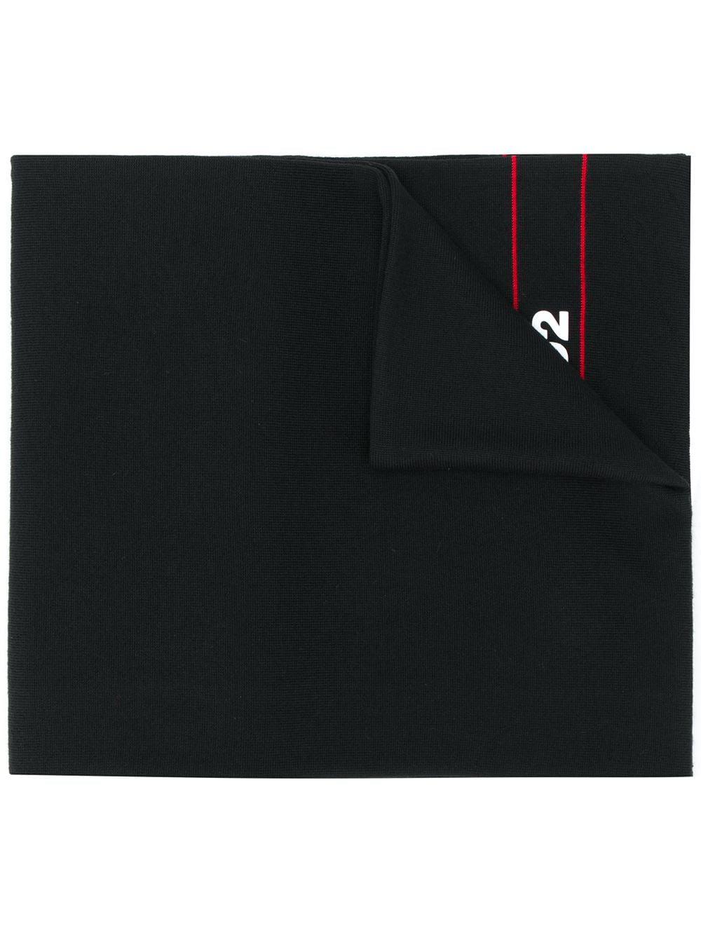 logo print scarf by DSQUARED2