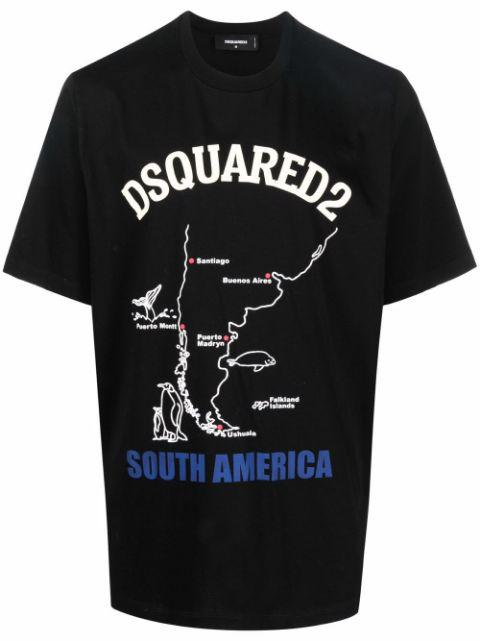 logo-print short-sleeve T-shirt by DSQUARED2