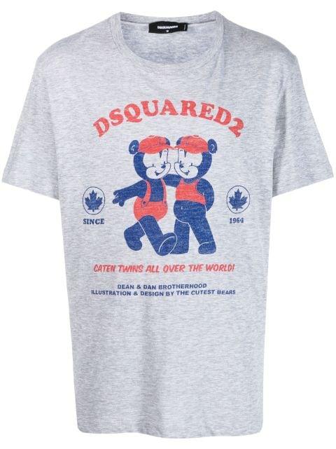 logo-print short-sleeve T-shirt by DSQUARED2