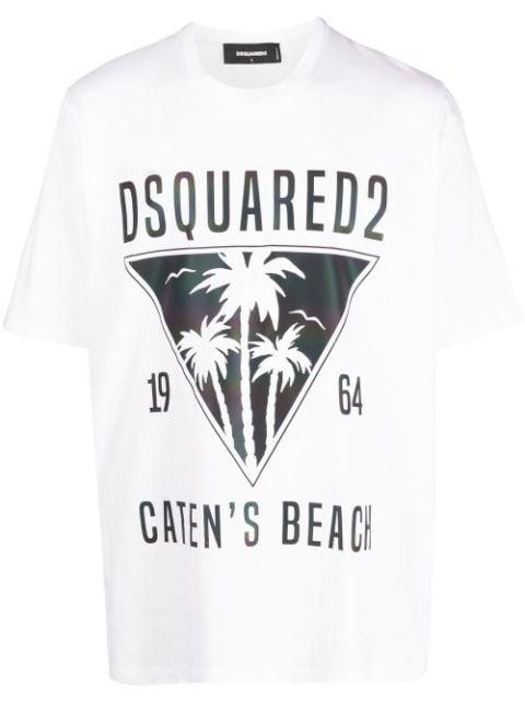 logo-print short-sleeved T-shirt by DSQUARED2