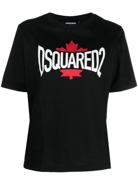 logo-print short-sleeved T-shirt by DSQUARED2