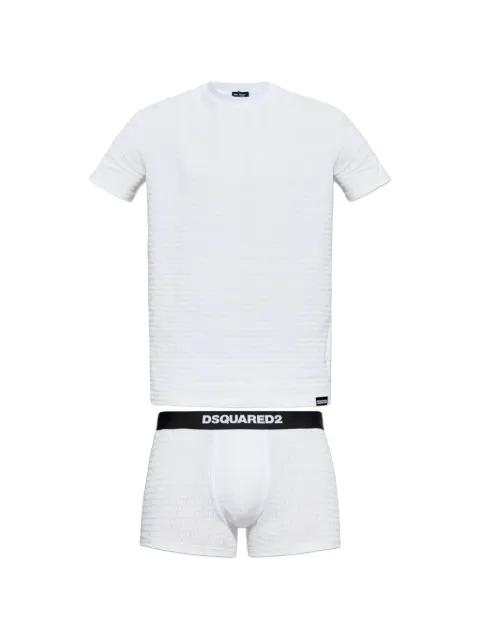 logo-print sleepwear (set of two) by DSQUARED2