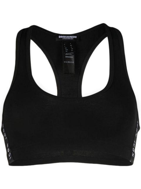 logo-print sports-bra by DSQUARED2