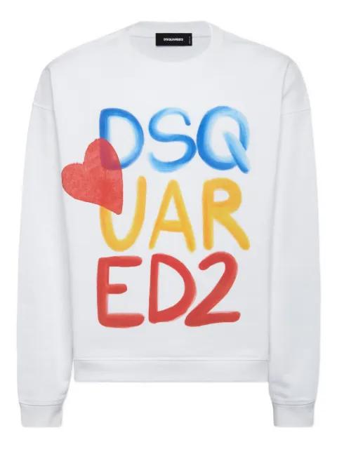logo-print sweatshirt by DSQUARED2
