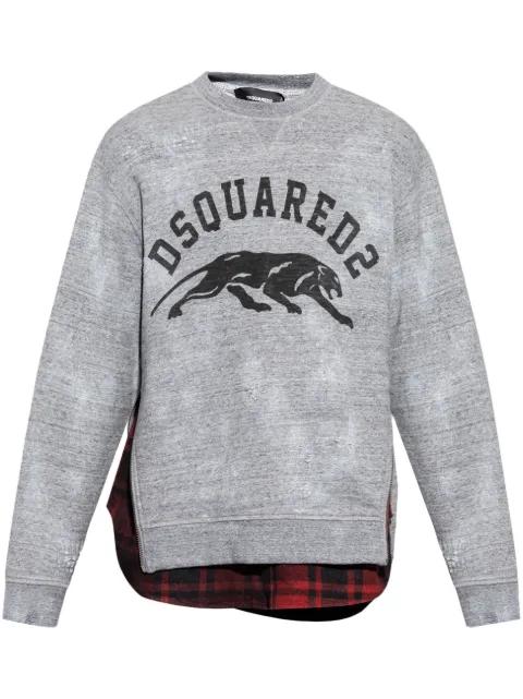 logo-print sweatshirt by DSQUARED2