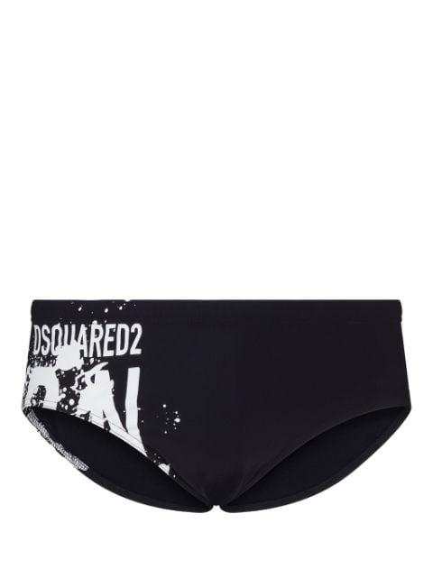 logo-print swim trunks by DSQUARED2