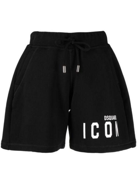 logo-print track shorts by DSQUARED2