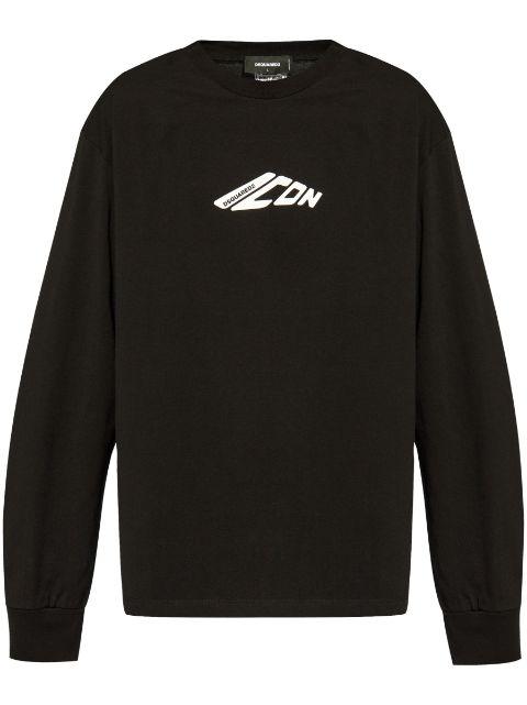 logo-printed long-sleeved T-shirt by DSQUARED2