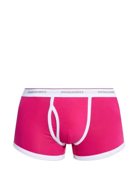 logo-waistband contrast-trim boxers by DSQUARED2