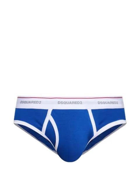 logo-waistband contrast-trim briefs by DSQUARED2