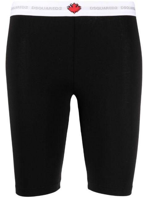 logo-waistband cotton shorts by DSQUARED2