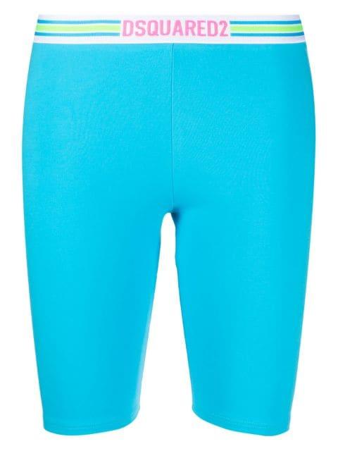 logo-waistband cropped leggings by DSQUARED2