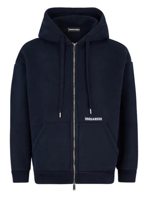 logo zipped hoodied jacket by DSQUARED2