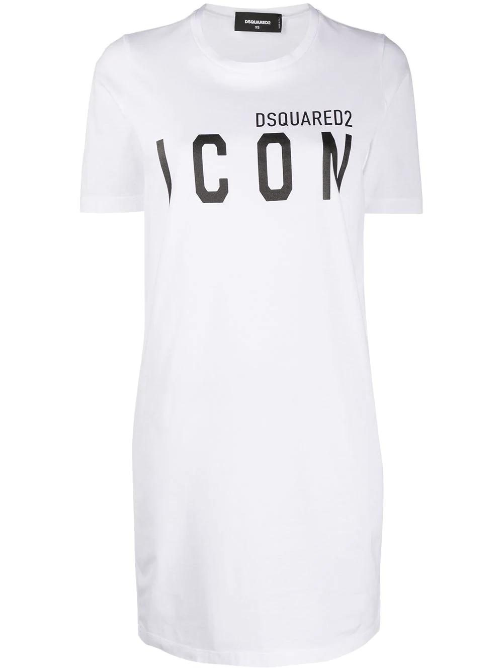long-print T-shirt dress by DSQUARED2