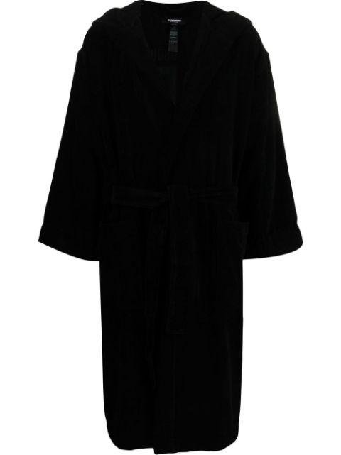 long-sleeve belted robe by DSQUARED2