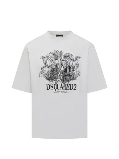 loose fit monkey T-shirt by DSQUARED2