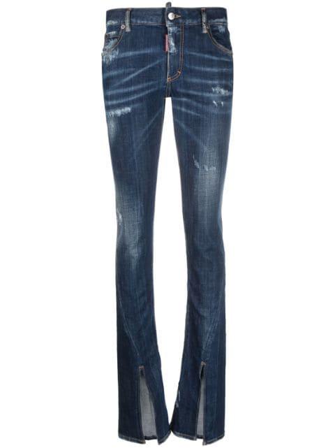 low-rise bootcut jeans by DSQUARED2