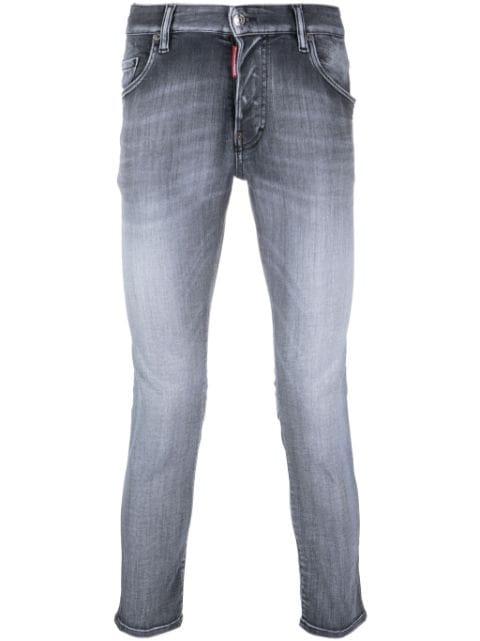 low-rise cropped jeans by DSQUARED2