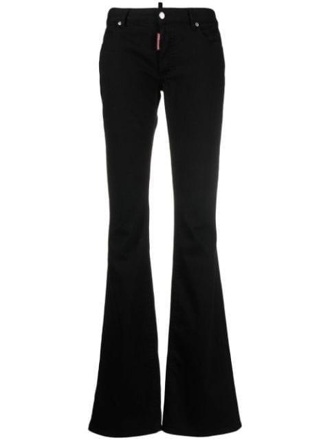 low-rise flared jeans by DSQUARED2