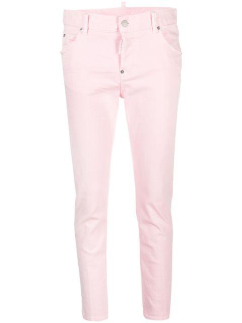low-rise tapered jeans by DSQUARED2