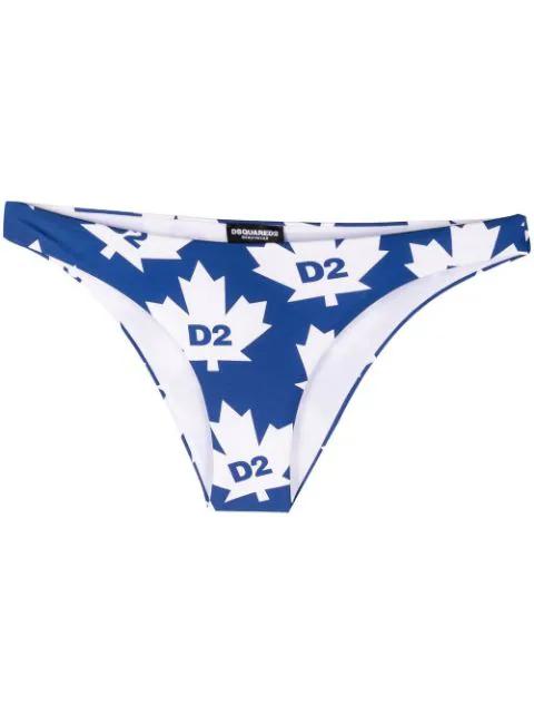 maple leaf bikini bottoms by DSQUARED2