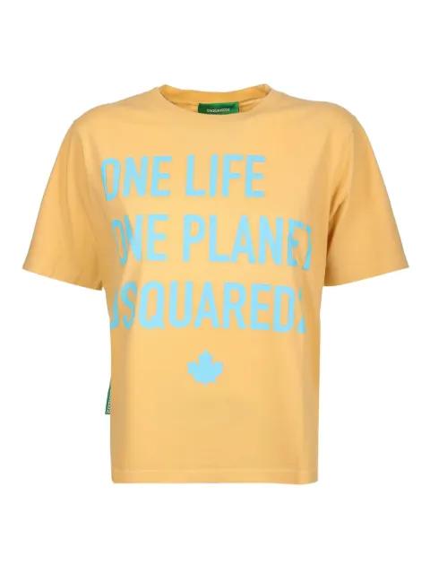 maple-leaf graphic T-shirt by DSQUARED2