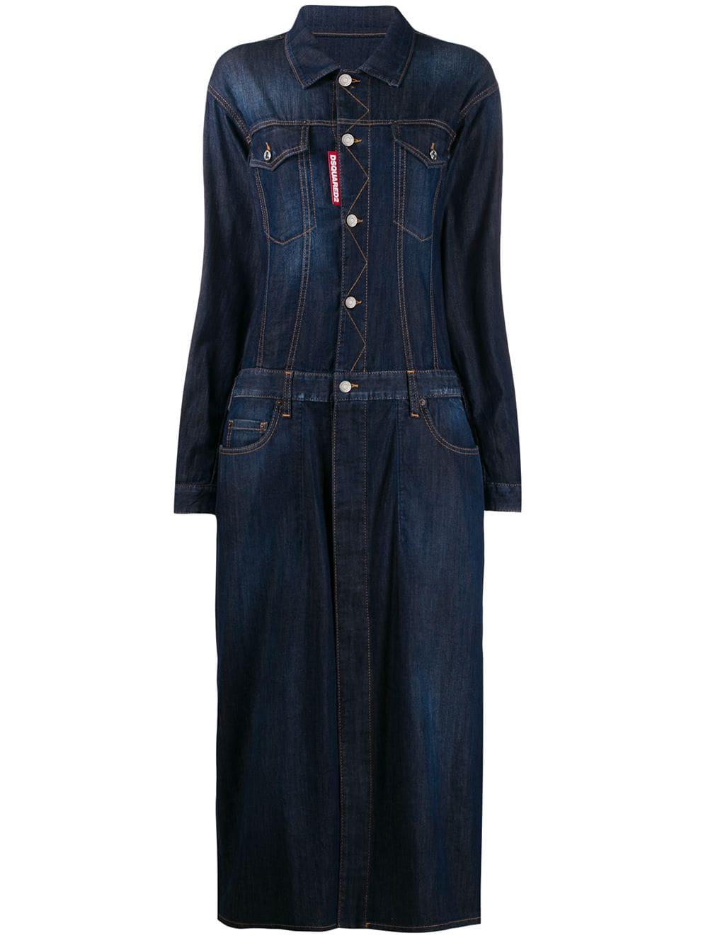 maxi denim dress by DSQUARED2