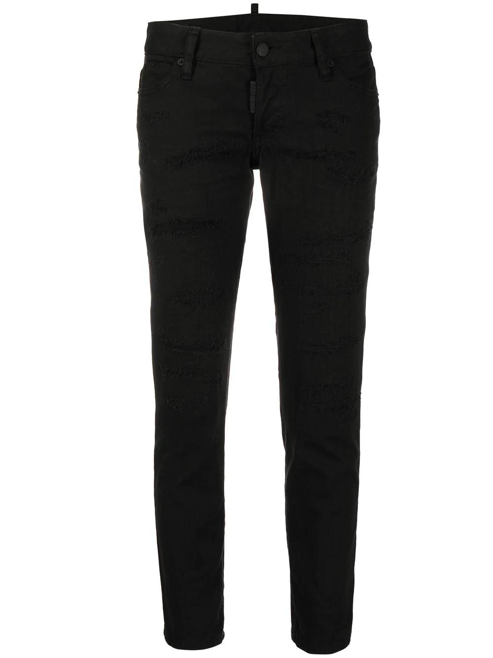 mid-rise cropped jeans by DSQUARED2