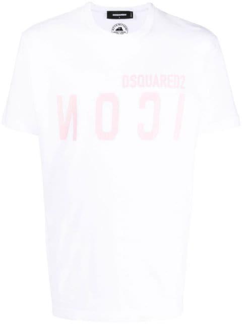 mirrored-logo T-shirt by DSQUARED2