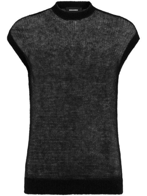 mohair-blend sweater vest by DSQUARED2