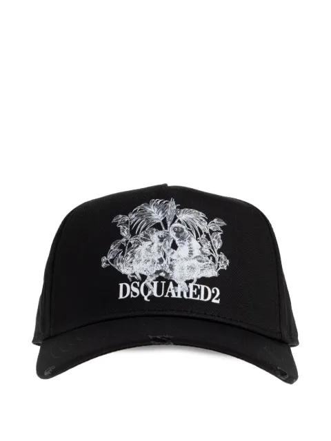 monkey-motif baseball cap by DSQUARED2