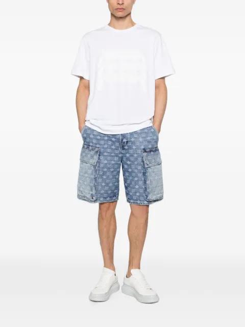 monogram-pattern denim shorts by DSQUARED2