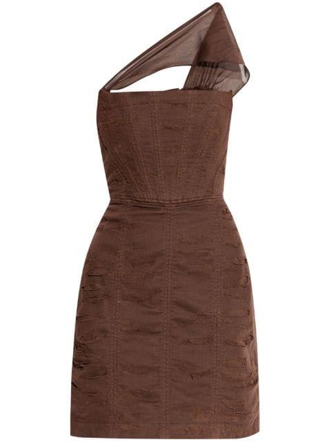 one-shoulder mini dress by DSQUARED2