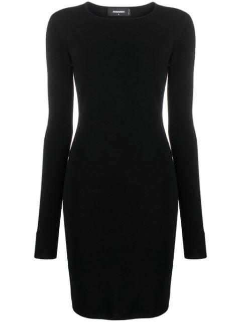open-back fine-ribbed minidress by DSQUARED2