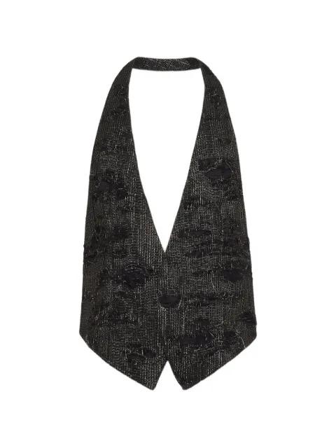 open-back vest by DSQUARED2