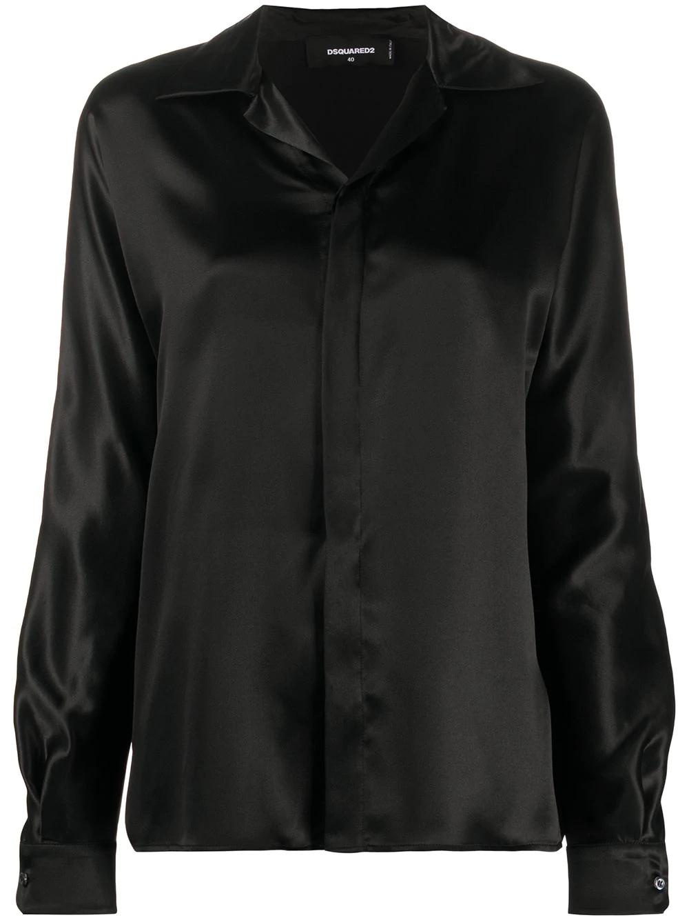 open collar silk shirt by DSQUARED2