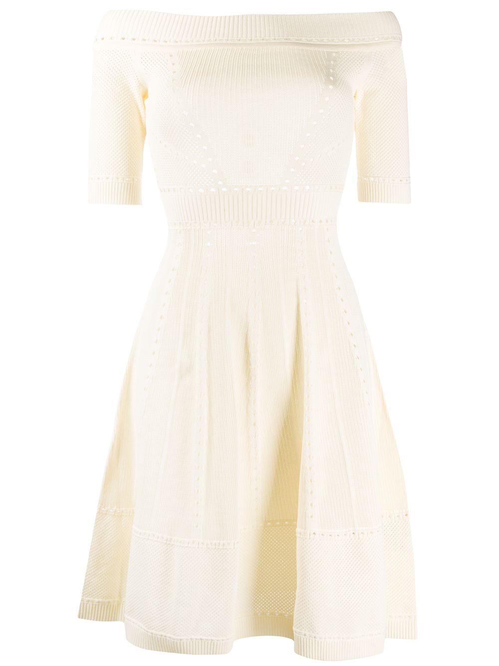 open-knit flared dress by DSQUARED2