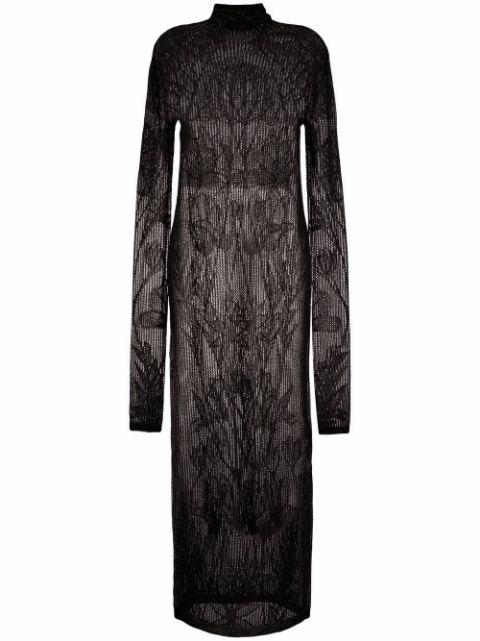 open-knit long-sleeve dress by DSQUARED2