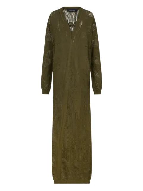 open-knit maxi dress by DSQUARED2