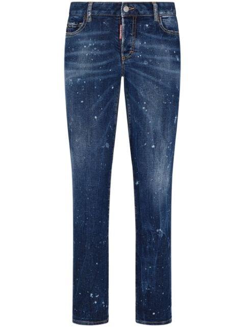paint-splatter jeans by DSQUARED2