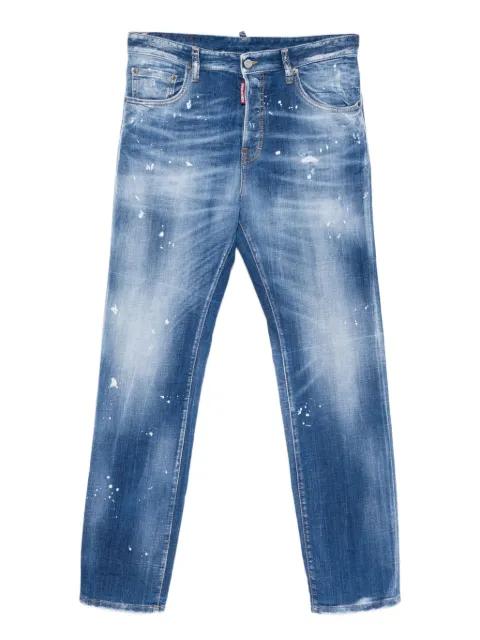 paint-splatter jeans by DSQUARED2